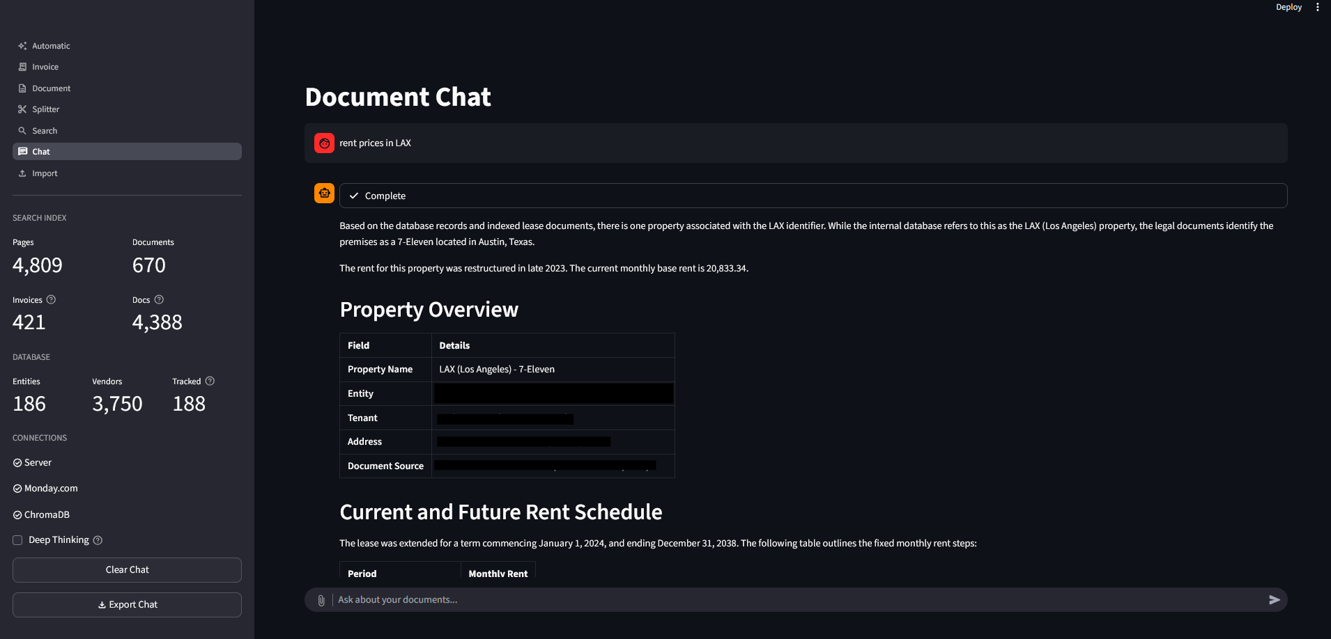 Chat interface